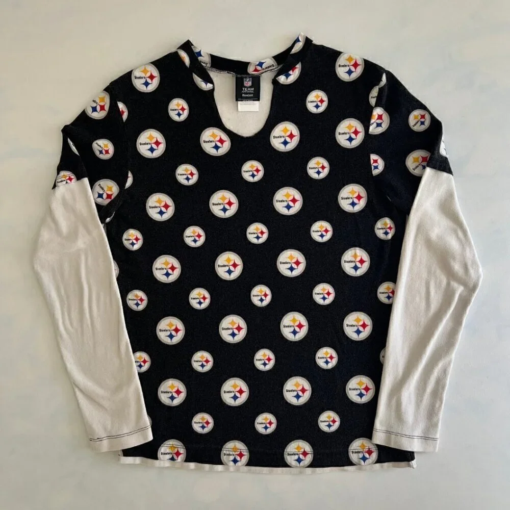 Reebok Vintage Steelers NFL Long Sleeve Shirt - Picture 2 of 6
